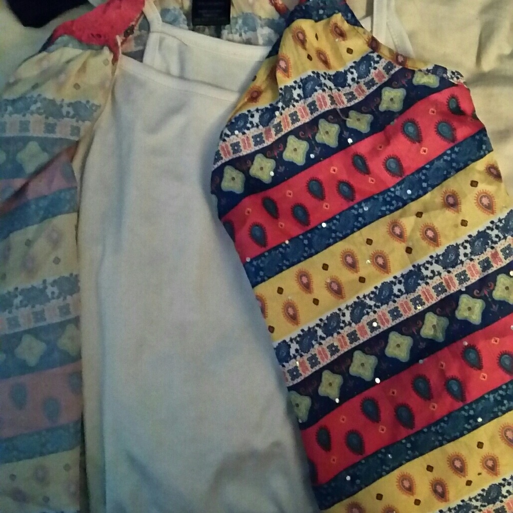 Cardigan and shirt set
